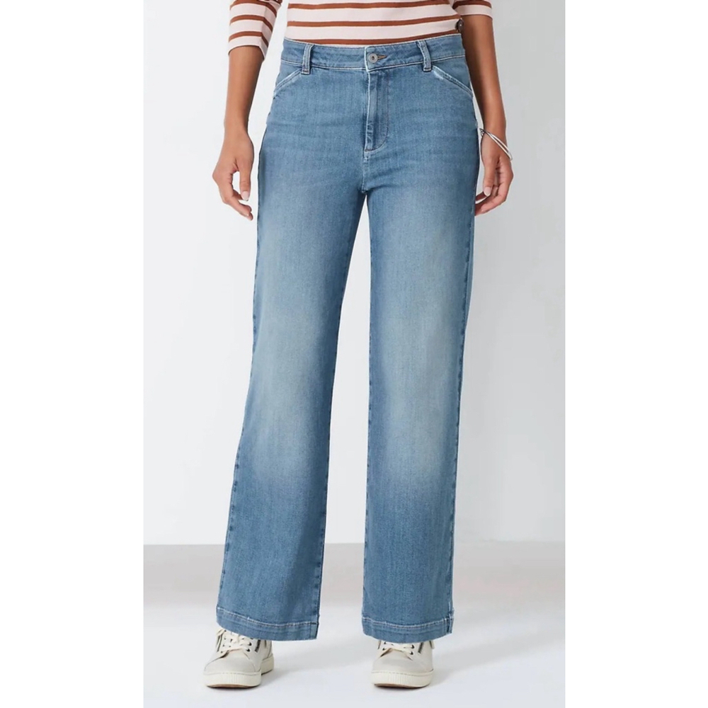 J.Jill Jeans, Blue, Size 16 High Rise Trousers NWT Rio Wash
